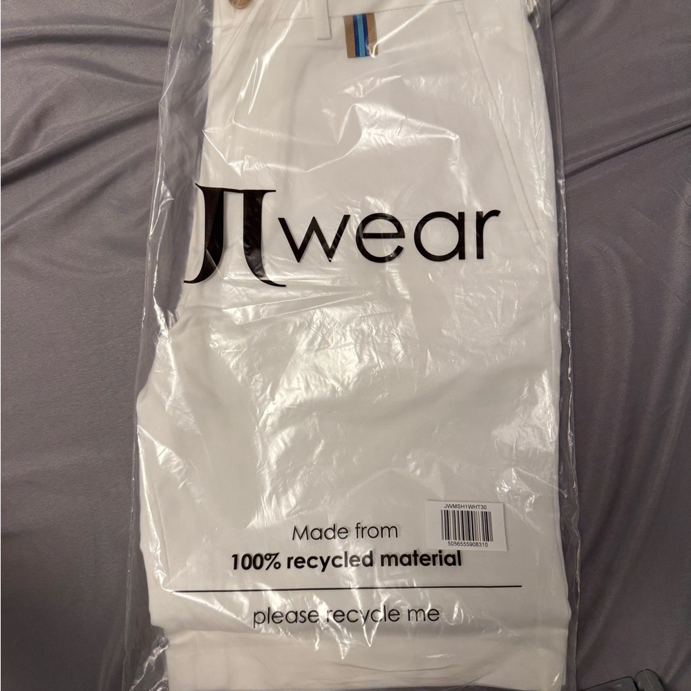 NWT White Pants with Button Detail